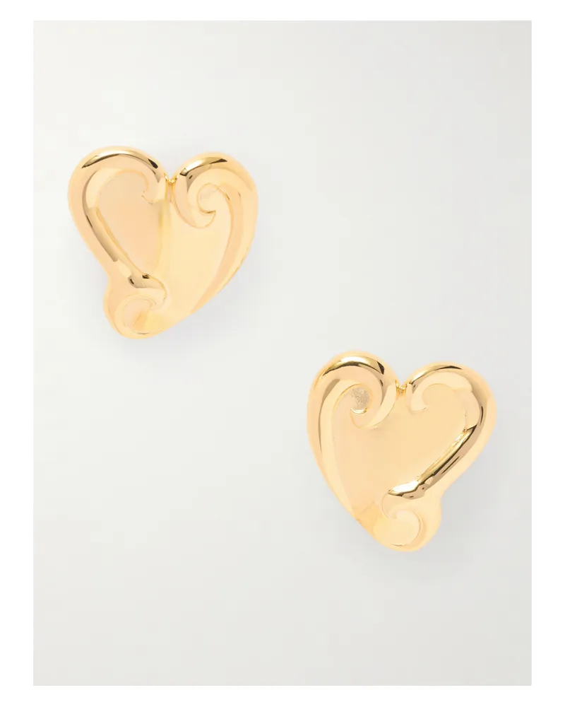 Oscar de la Renta Goldfarbene Ohrringe Gold