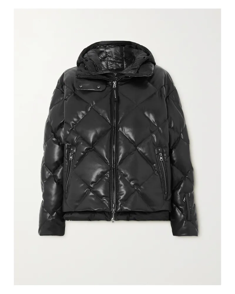 Bogner Lissi-d Mehrlagige Jacke Aus Gestepptem Kunstleder Und Shell - Schwarz Schwarz