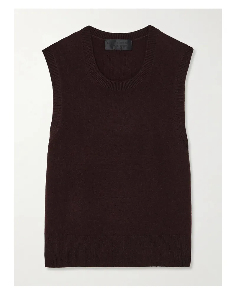 Nili Lotan May Cashmere Tank - Burgundy Burgundy