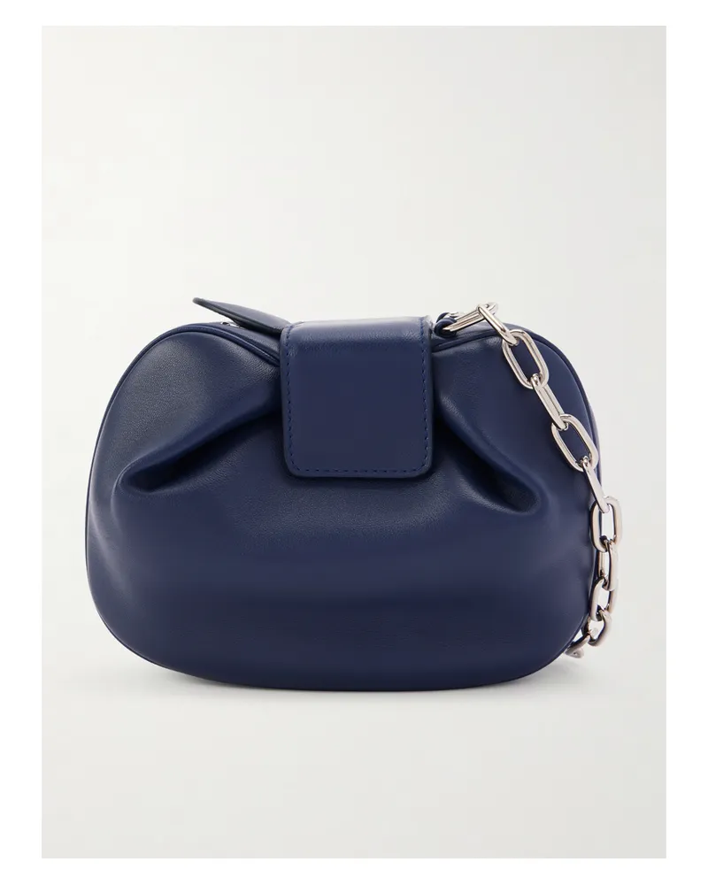 Gabriela Hearst Soft Demi Leather Clutch - Blue Blue