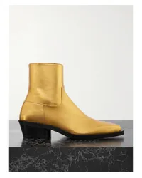 Proenza Schouler Bronco Ankle Boots aus Metallic-leder Gold