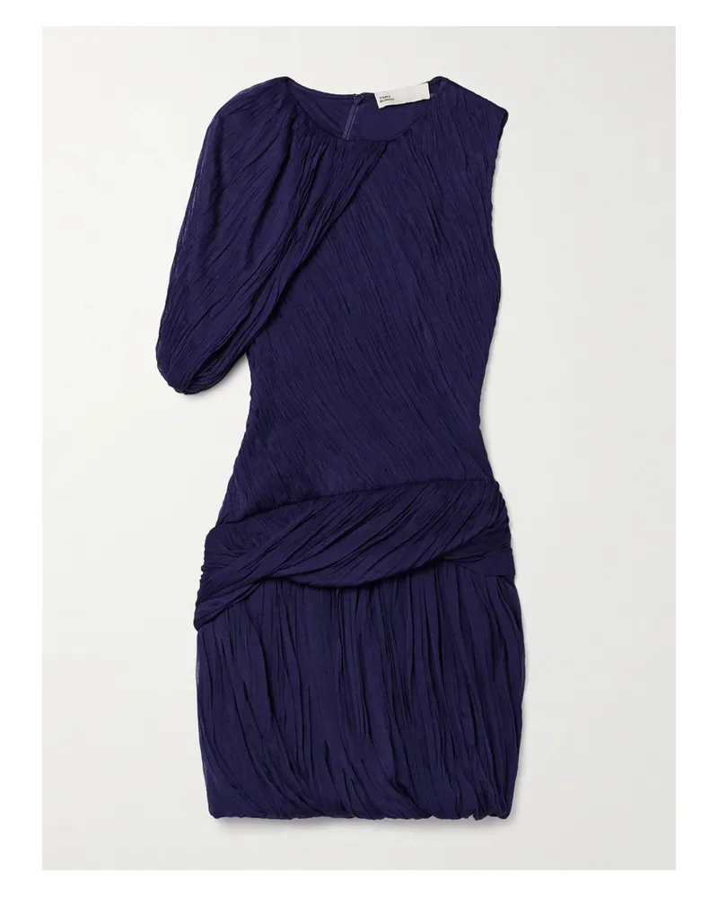 Tory Burch Asymmetrisches Minikleid Aus Plissierter Seide - Lila Lila