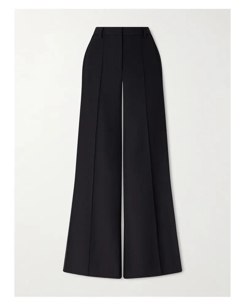 TWP Bond St. Hose Mit Weitem Bein Aus Wolle - Schwarz Schwarz