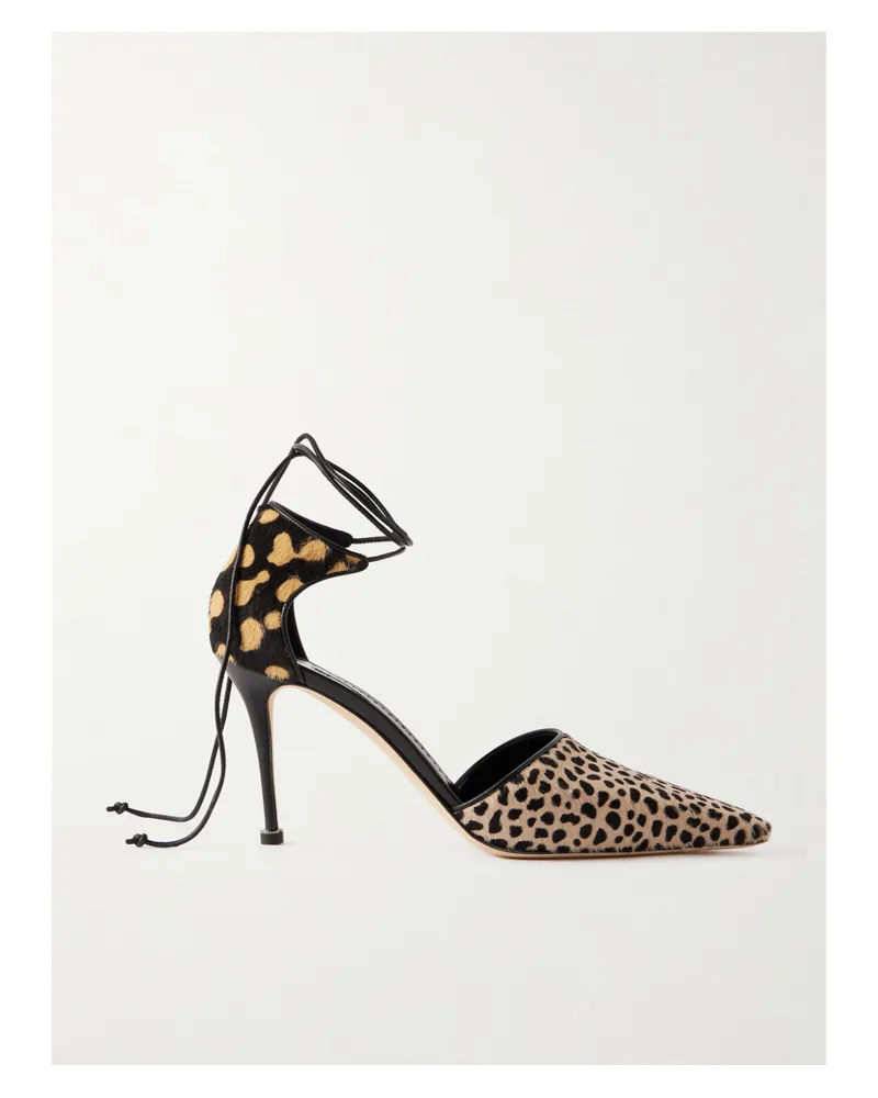 Manolo Blahnik Gambis 90 Calf Hair Animal-print Pumps - Animal Print Animal