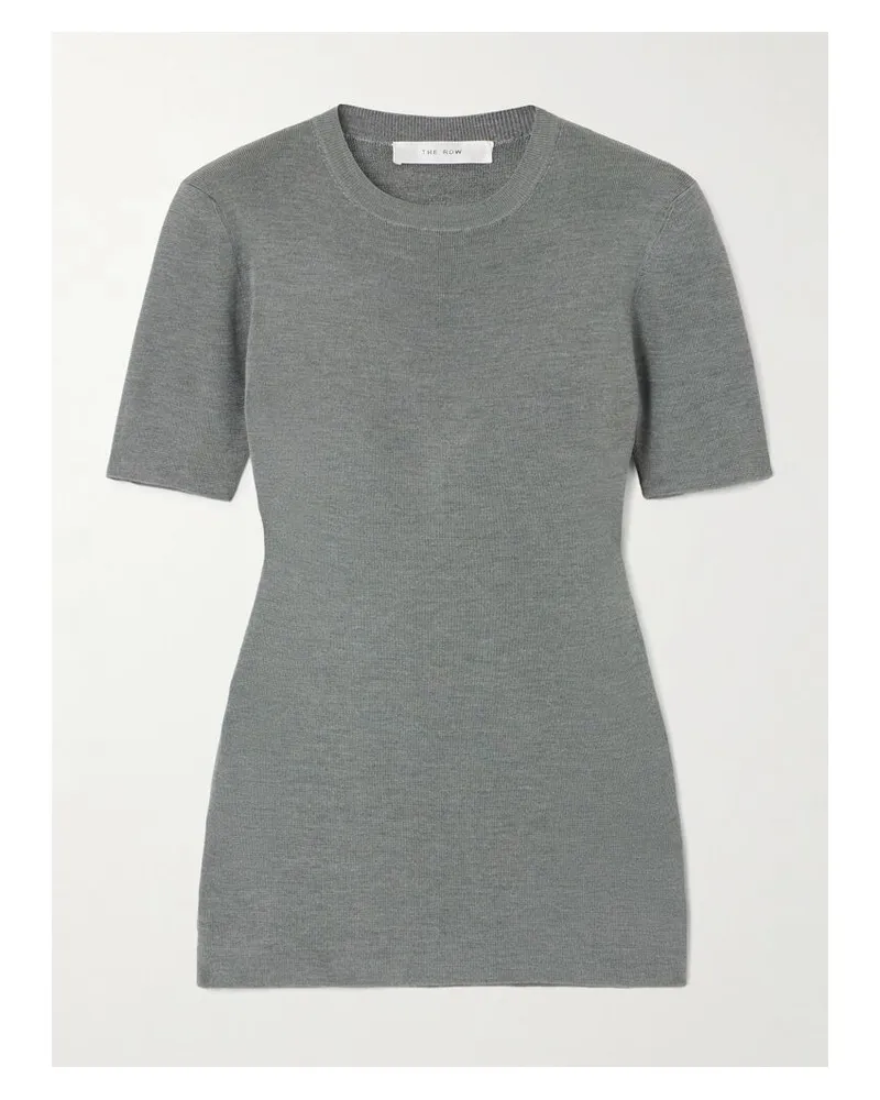 The Row Jannat T-shirt Aus Seide - Grau Grau