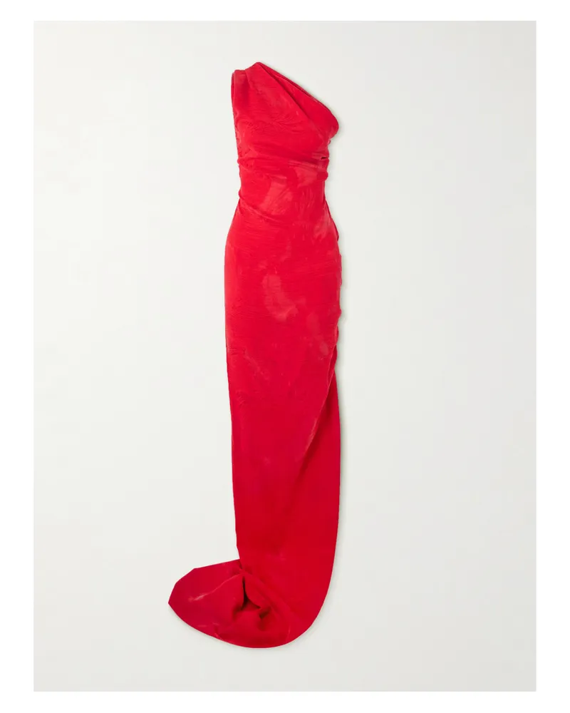 Vivienne Westwood Andreas Asymmetrische Robe Aus Jacquard Mit Raffungen - Rot Rot