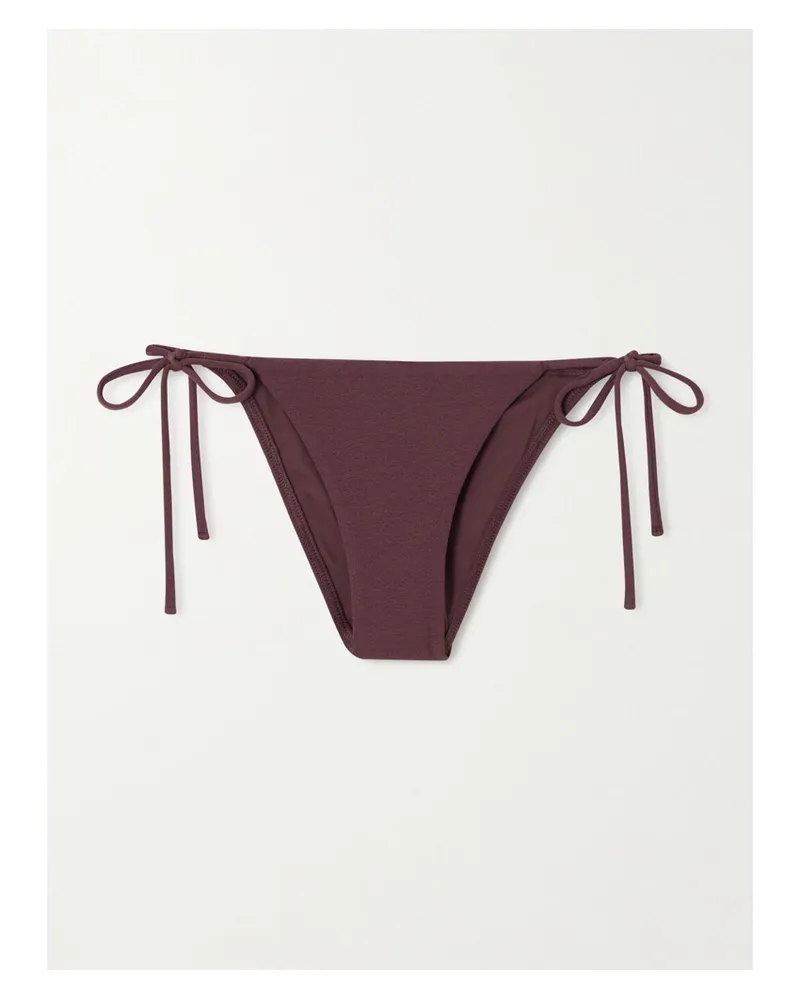 Matteau The String Bikini-höschen Aus Recyceltem Stretch-material - Burgunder Burgunder