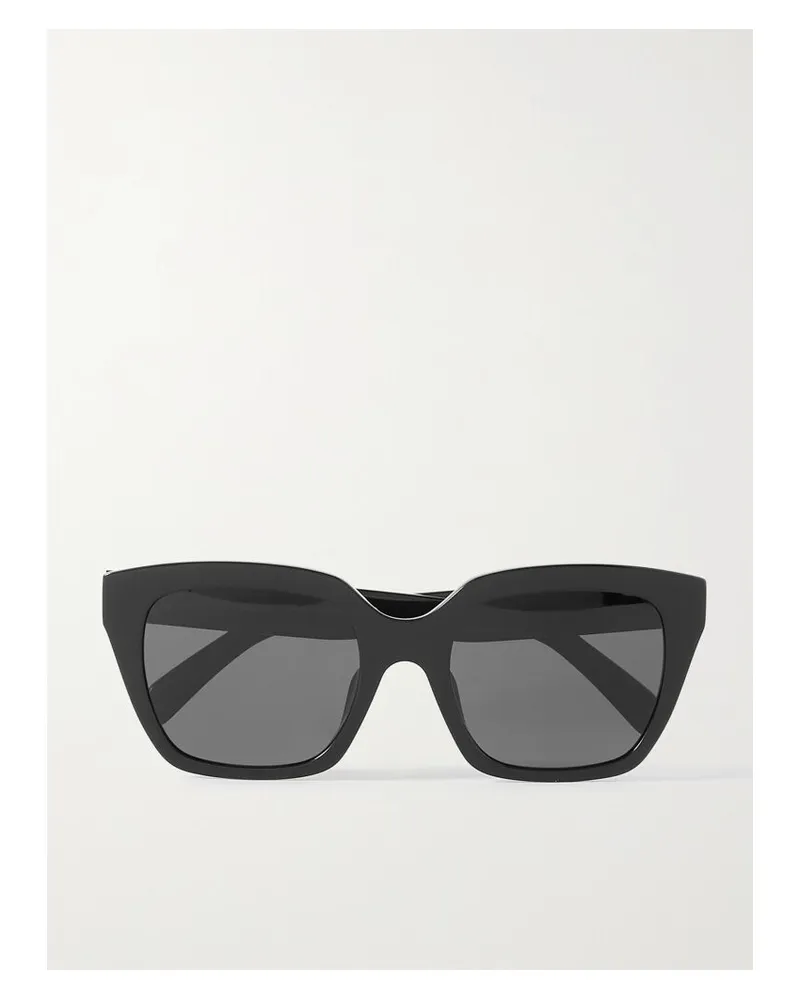 Celine Oversized-sonnenbrille Mit Eckigem Rahmen Aus Azetat - Schwarz Schwarz
