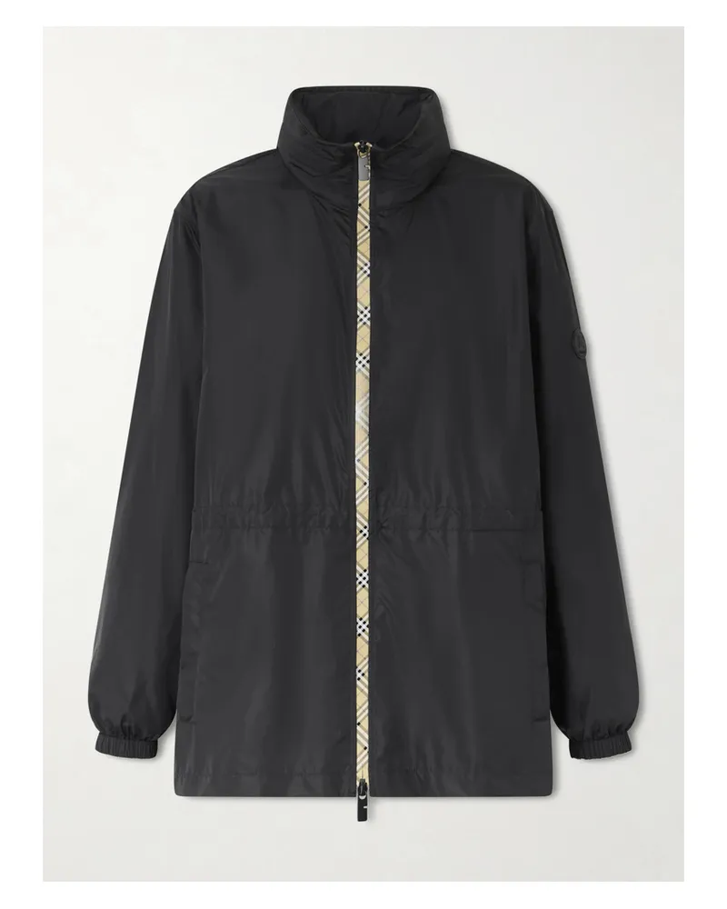 Burberry Jacke Aus Shell Mit Kapuze - Schwarz Schwarz