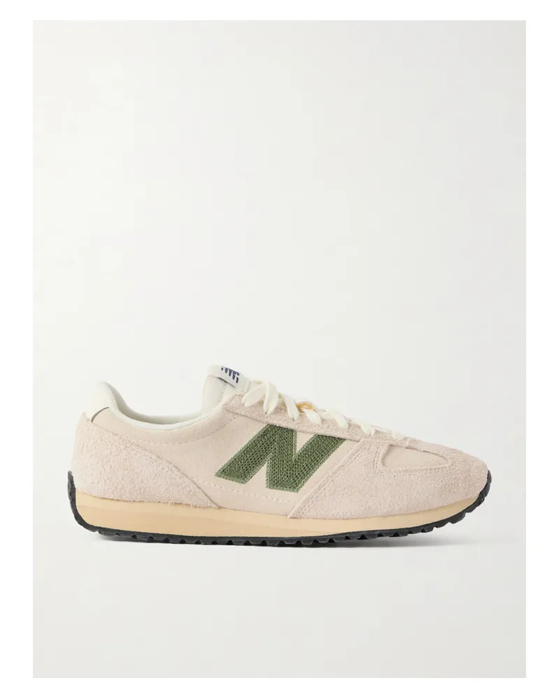 New Balance 471 Sneakers Aus Gebürstetem Veloursleder Mit Lederbesätzen - Weiß Weiß