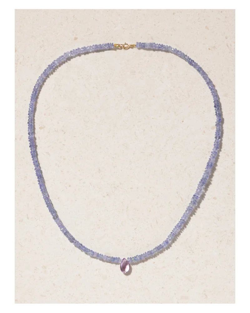 JIA JIA Kette Mit Tansanit, Amethyst Und Details Aus Gold - Blau Blau