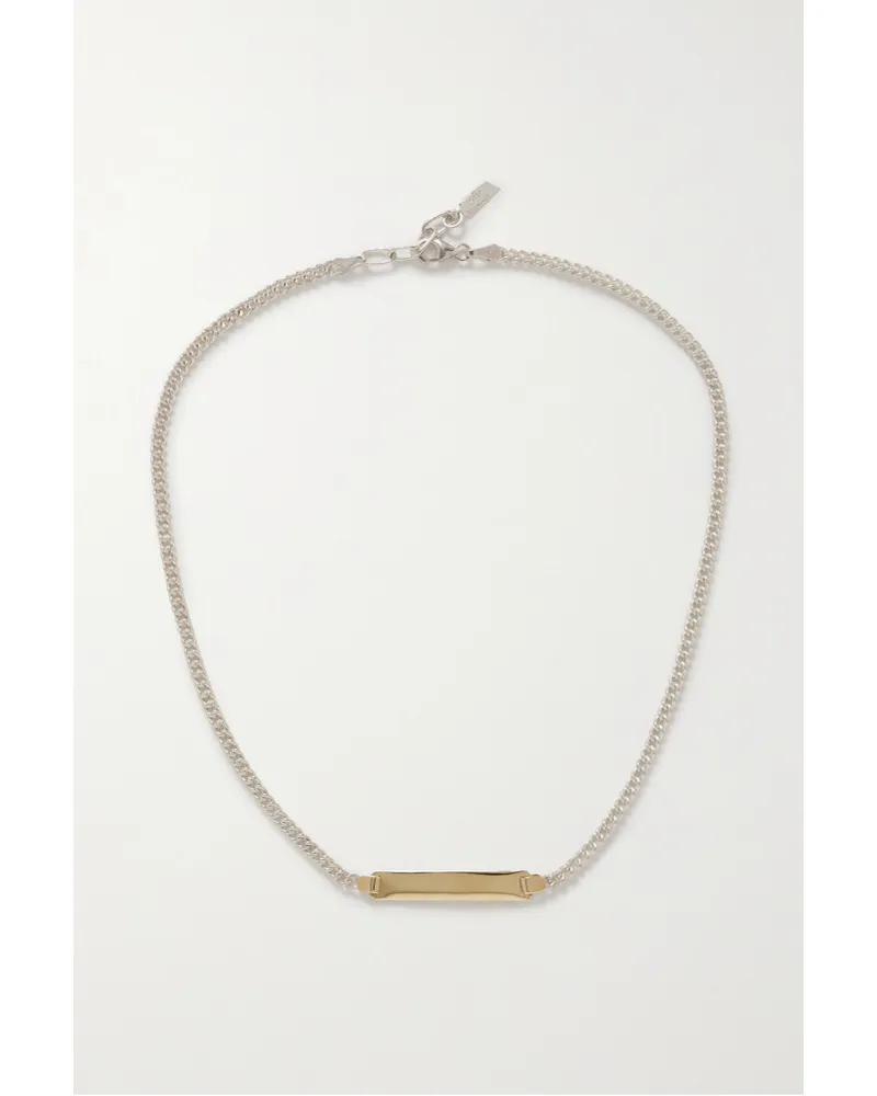 Loren Stewart Net Sustain Mini Watts Kette aus Recyceltem 14 Karat  und Sterlingsilber Gold