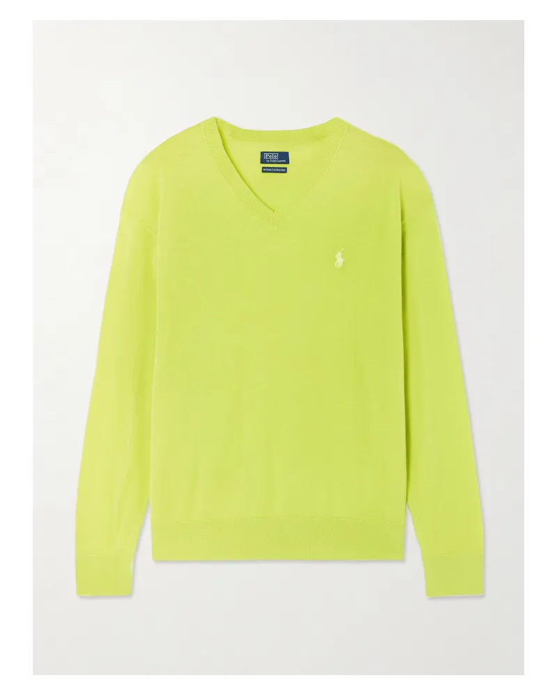 Ralph Lauren Pullover Aus Merinowolle Mit Stickerei - Grün Grün