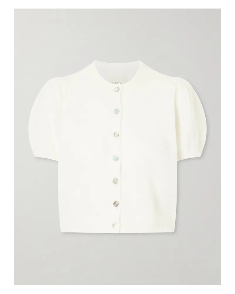 DÔEN Anisa Wool-blend Cardigan - Neutrals Neutrals