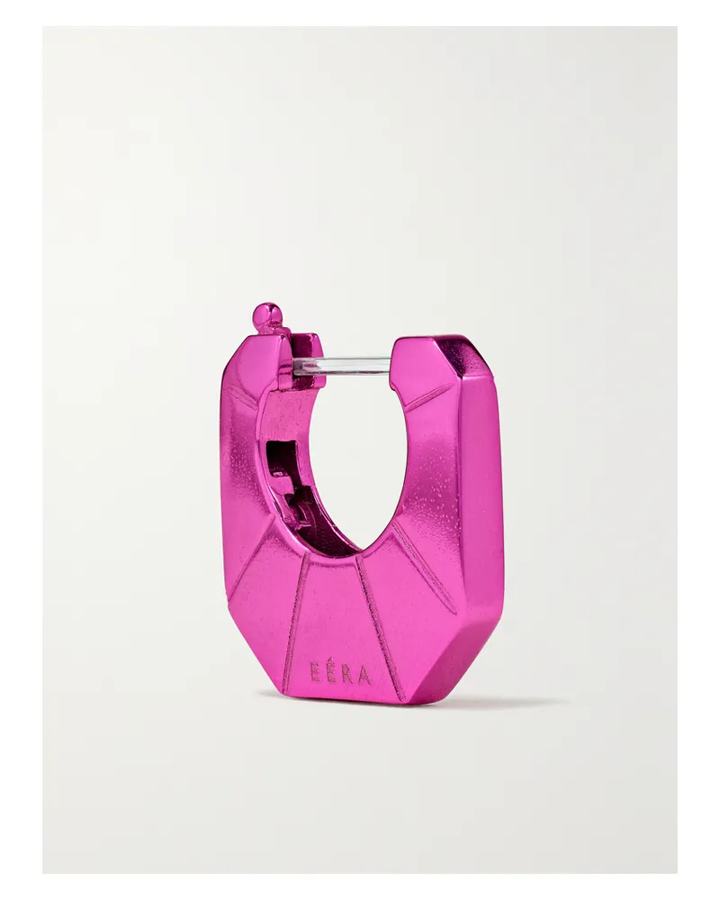 EÉRA Einzelne Creole Aus Weißgold - Pink Pink