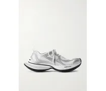 Circuit Mesh And Rubber Sneakers - White