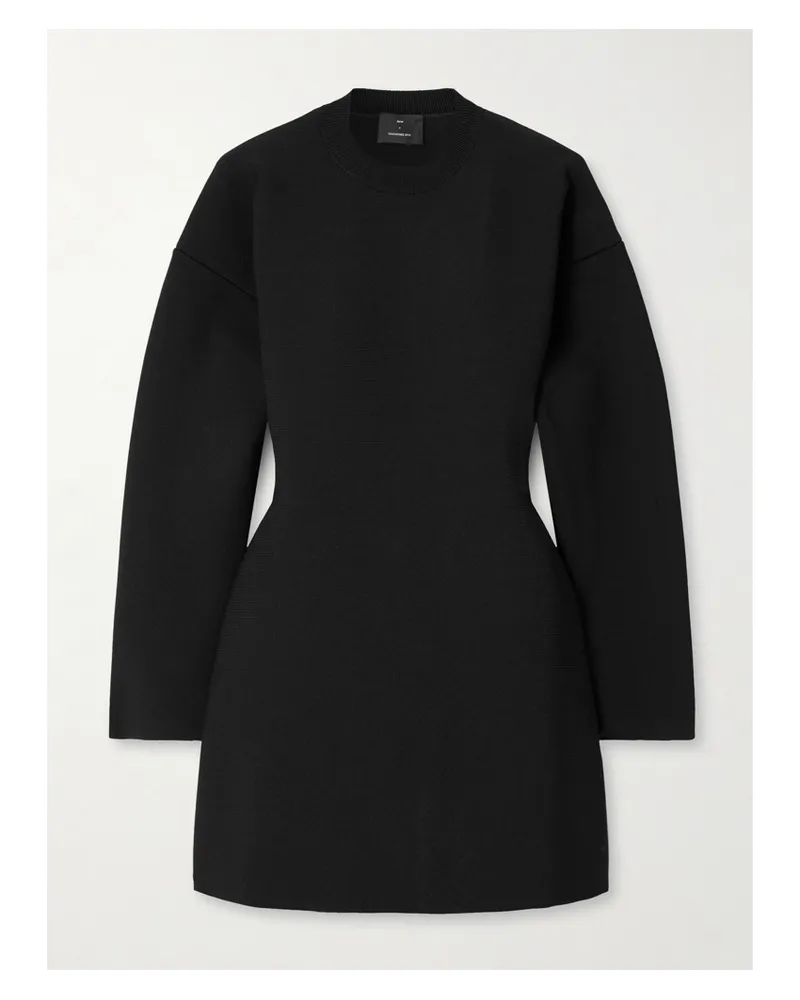 WARDROBE.NYC Rhw Minikleid Aus Ponte - Schwarz Schwarz