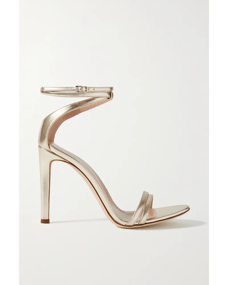 Giuseppe Zanotti Sandalen Aus Metallic-leder - Gold Gold