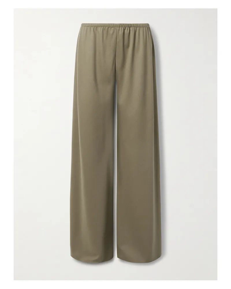 The Row Gala Hose Mit Weitem Bein Aus Wolle - Neutral Neutral