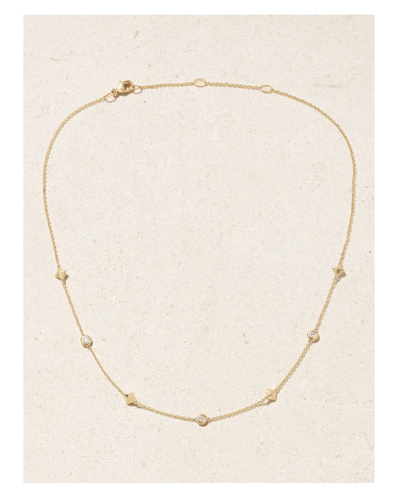 David Yurman Petite Modern Renaissance Kette Aus 18 Karat Gold Mit Diamanten Gold