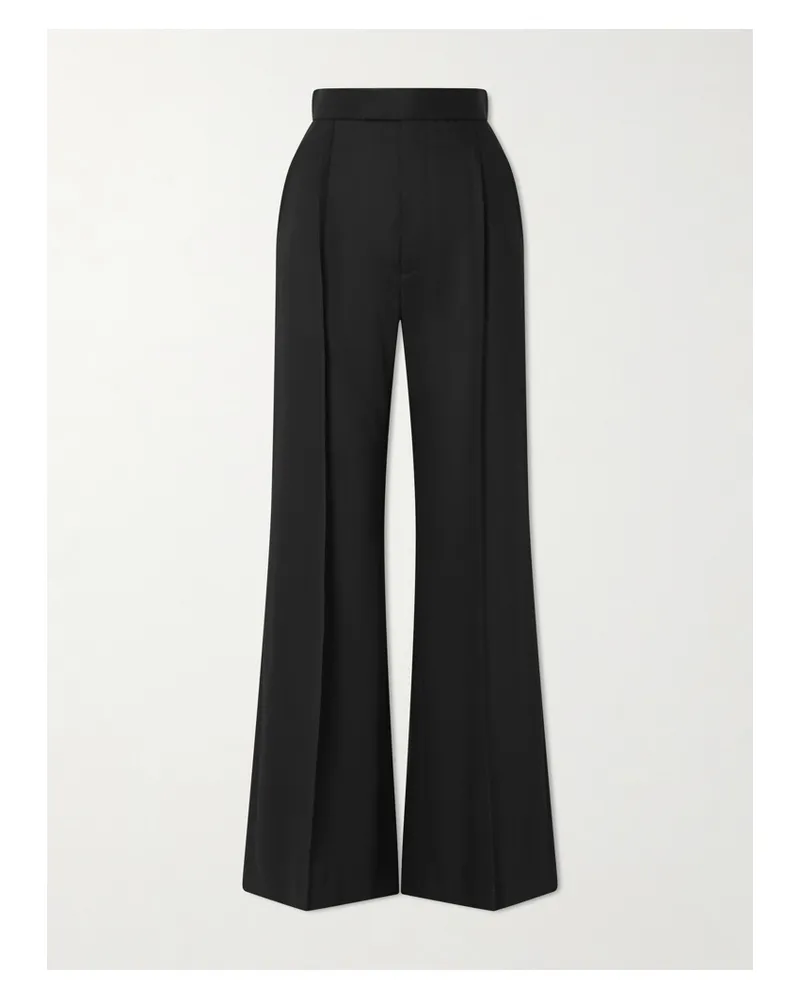 Vivienne Westwood Pleated Wool-twill Wide-leg Pants - Black Black