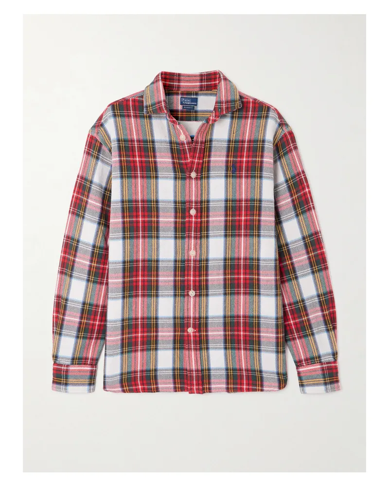 Ralph Lauren Hemd Aus Kariertem Baumwollflanell - Rot Rot