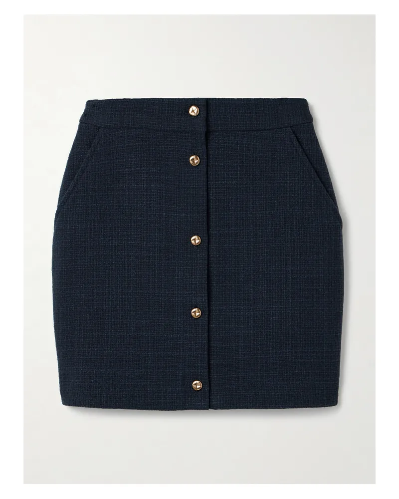 Blazé Milano Missy Appaloosa Minirock Aus Tweed Aus Einer Baumwollmischung - Blau Blau