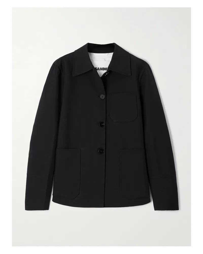 Jil Sander Jacke Aus Einer Baumwollmischung - Schwarz Schwarz