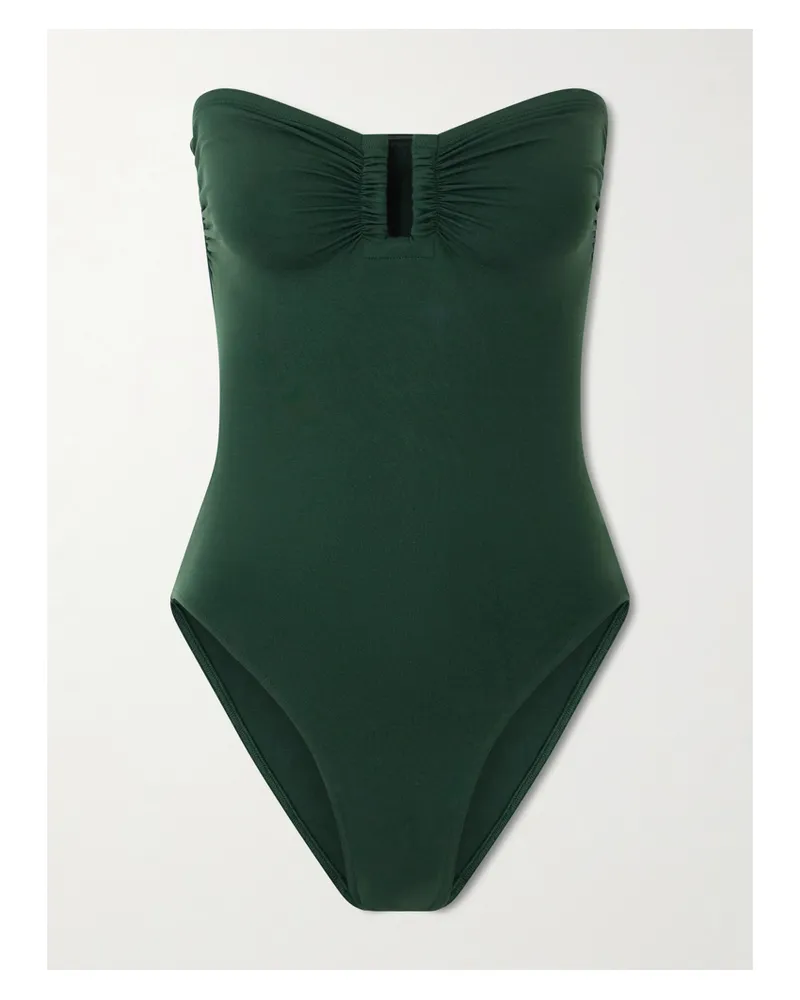 Eres Les Essentiels Cassiopée Bandeau Swimsuit - Green Green