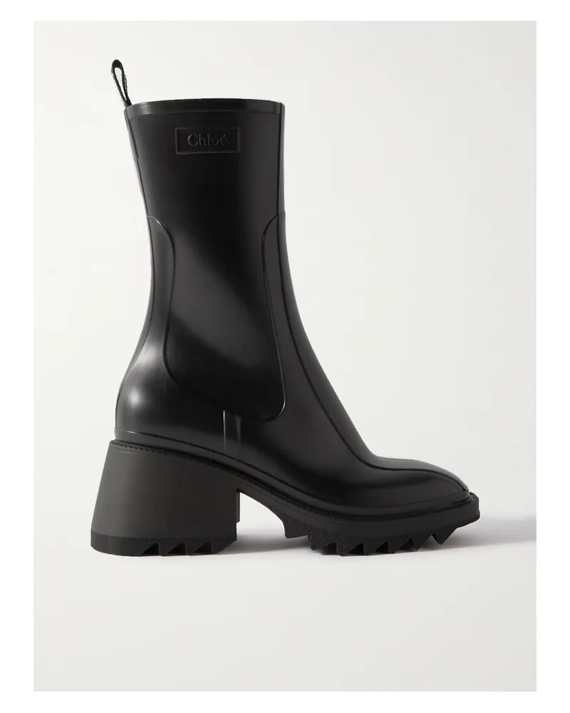 Chloé Betty Stiefel Aus Gummi - Schwarz Schwarz