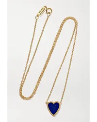 Jennifer Meyer Mini Heart Kette aus 18 Karat  mit Lapislazuli Gold