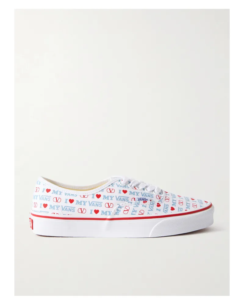 Valentino Garavani Vans Authentic Sneakers Aus Bedrucktem Canvas - Pink Pink