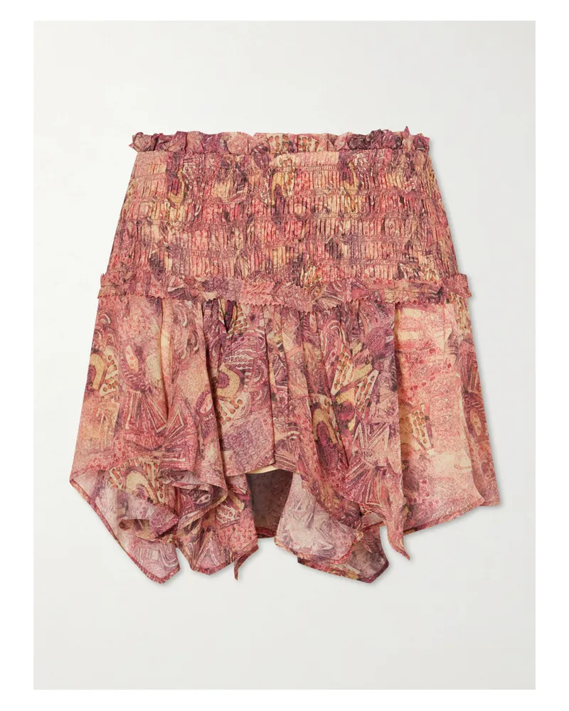Isabel Marant Ceiva Silk-chiffon Mini Skirt - Pink Pink