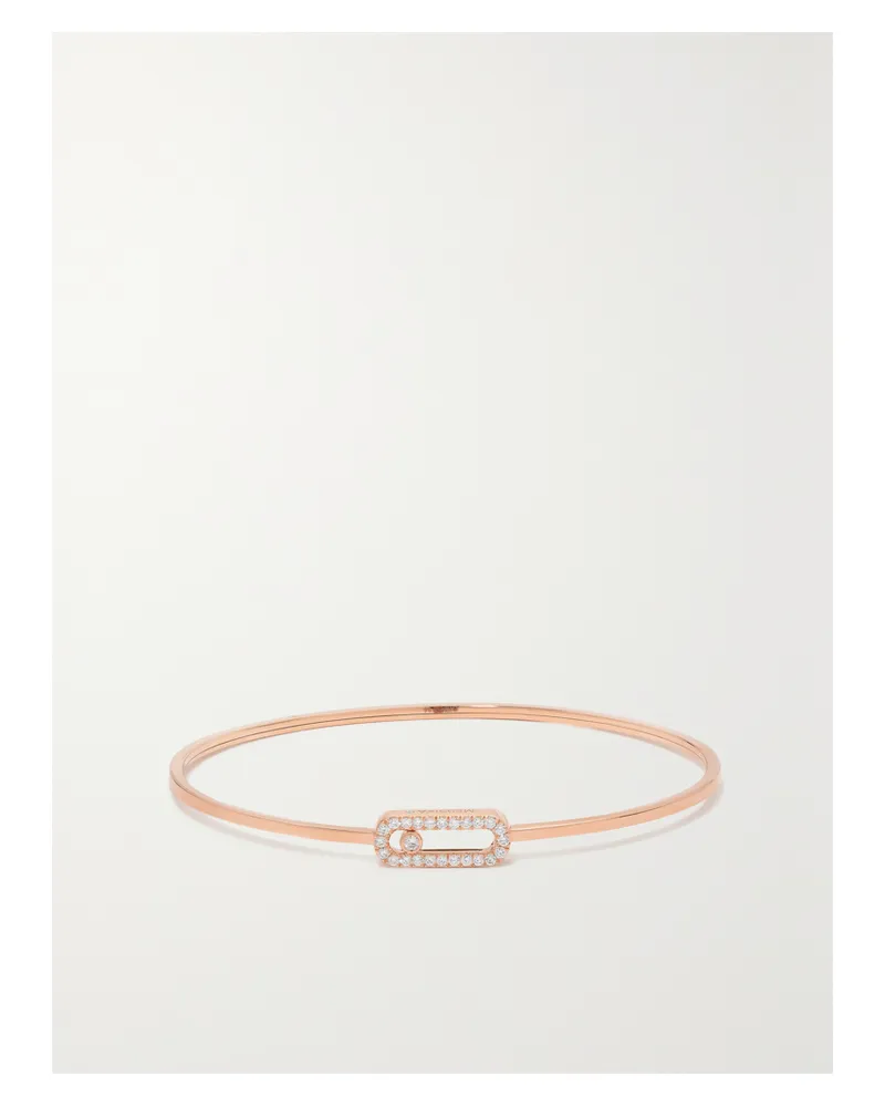 Messika Move Uno Armreif Aus 18 Karat Roségold Mit Diamanten Gold