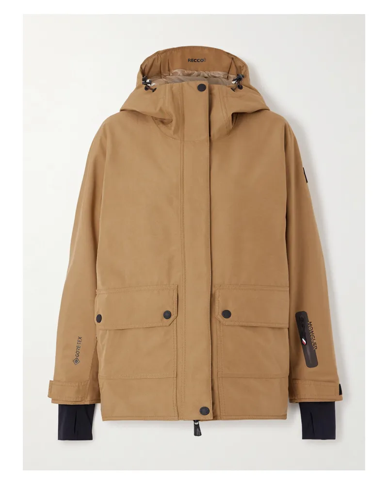 Moncler Bwindi Hooded Gore-tex 2l Ski Jacket - Brown Brown