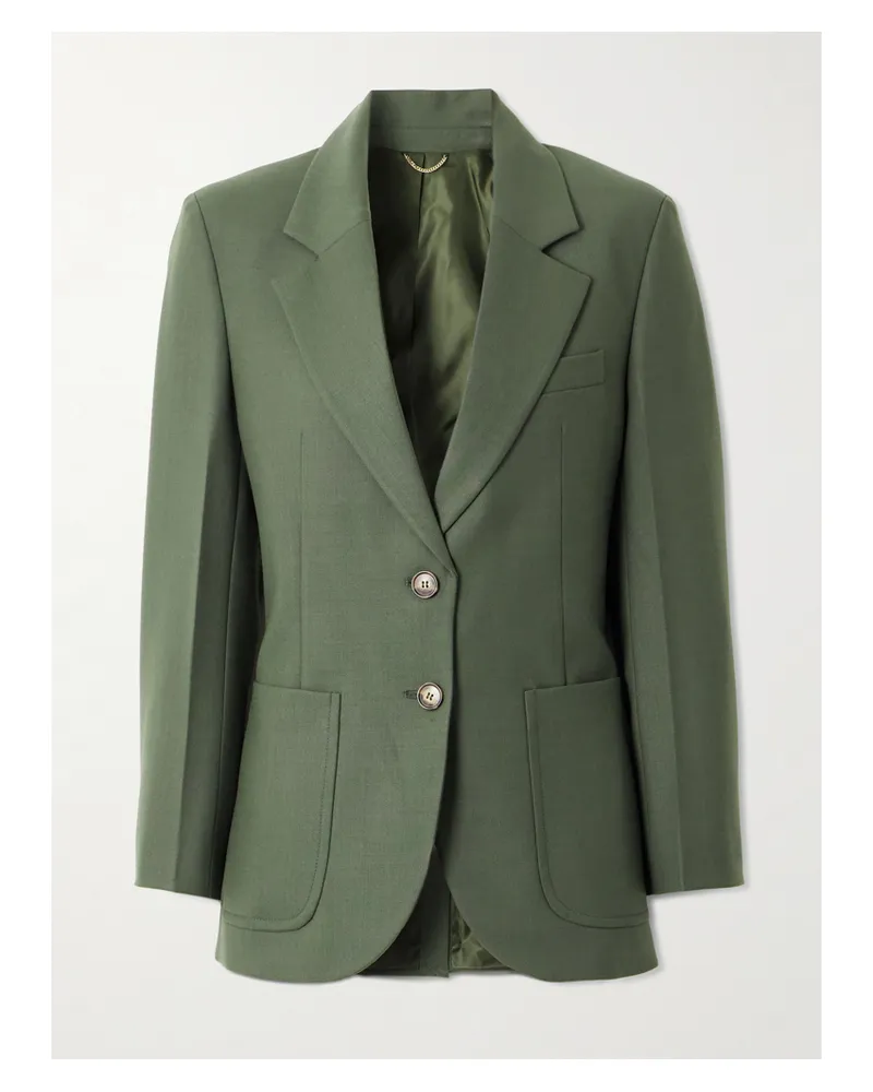 Victoria Beckham Blazer Aus Twill - Grün Grün