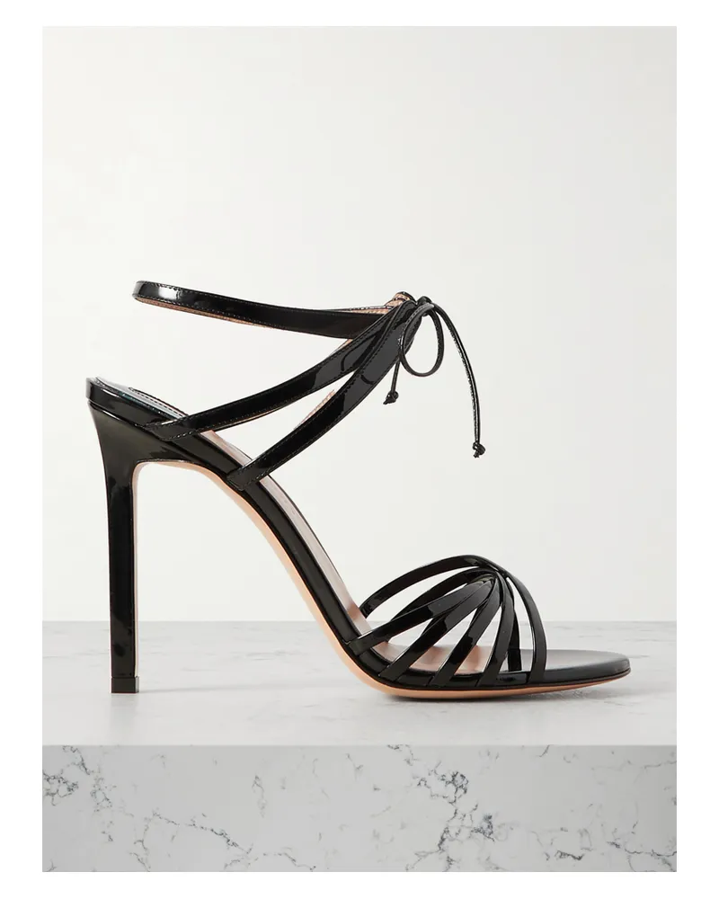 Tom Ford Sandalen Aus Lackleder - Schwarz Schwarz