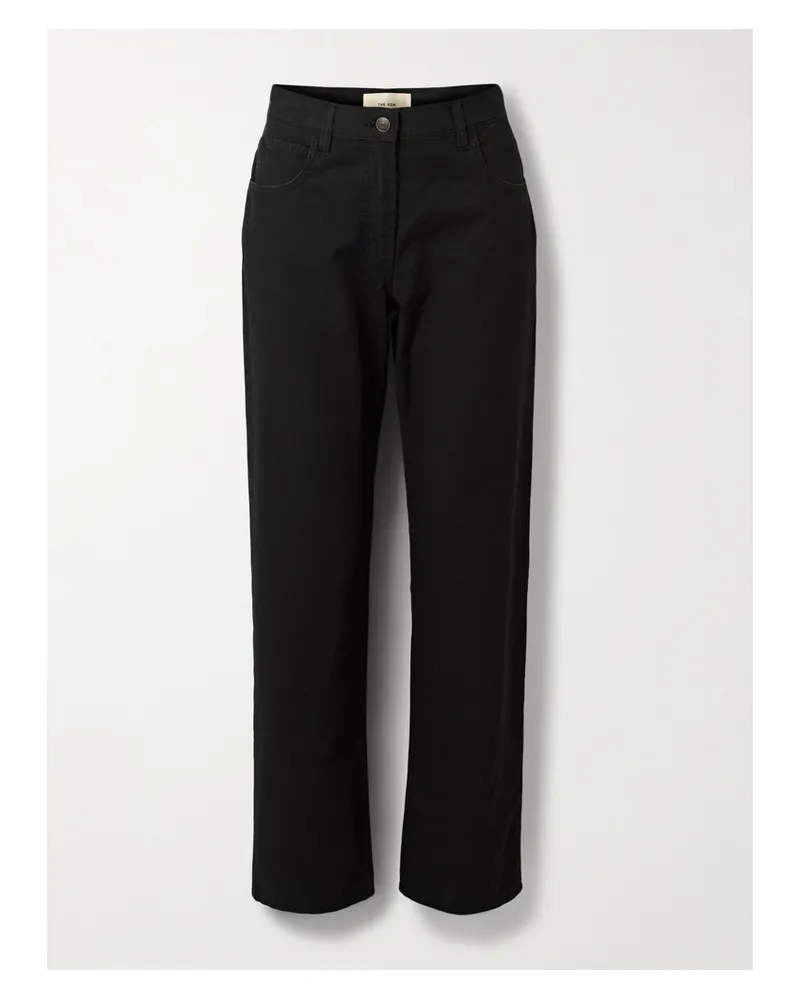 The Row Landais Halbhohe Jeans Mit Geradem Bein - Schwarz Schwarz