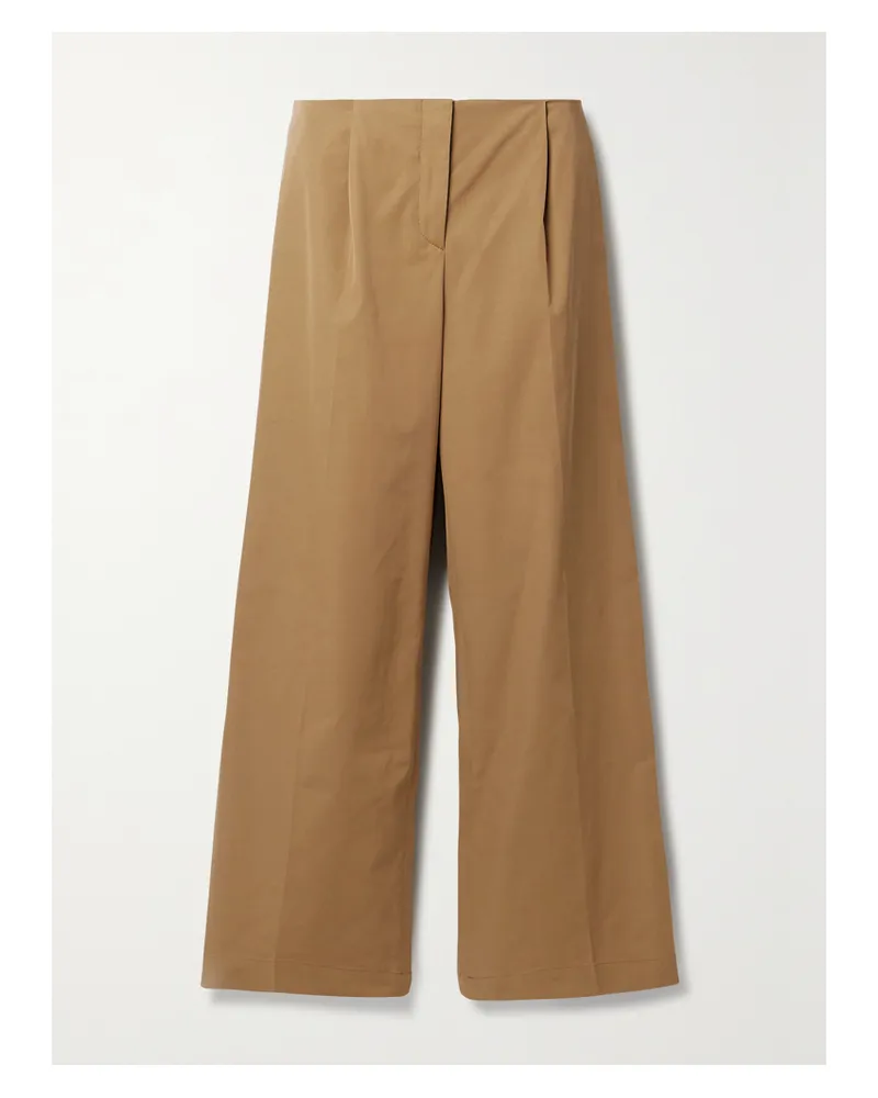 Interior The Leila Hose Mit Weitem Bein Aus Webstoff Mit Stickereien - Braun Braun