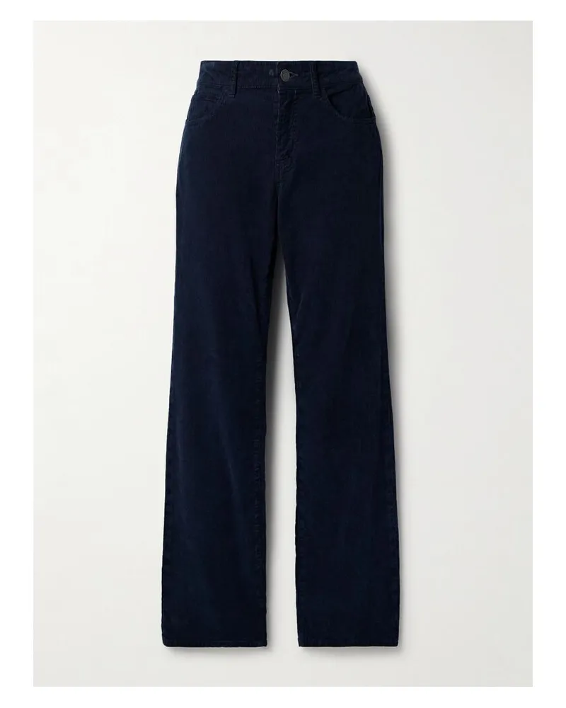 The Row Carlyl Hose Mit Geradem Bein Aus Baumwollcord - Blau Blau