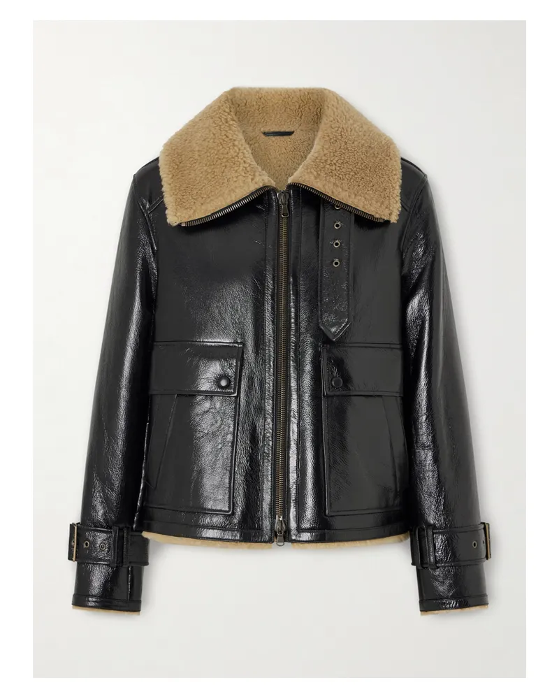 Veronica Beard Danika Jacke Aus Shearling - Schwarz Schwarz
