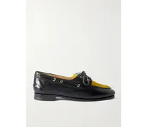 Pathy Bootsschuhe Aus Leder Und Kalbshaar - Schwarz