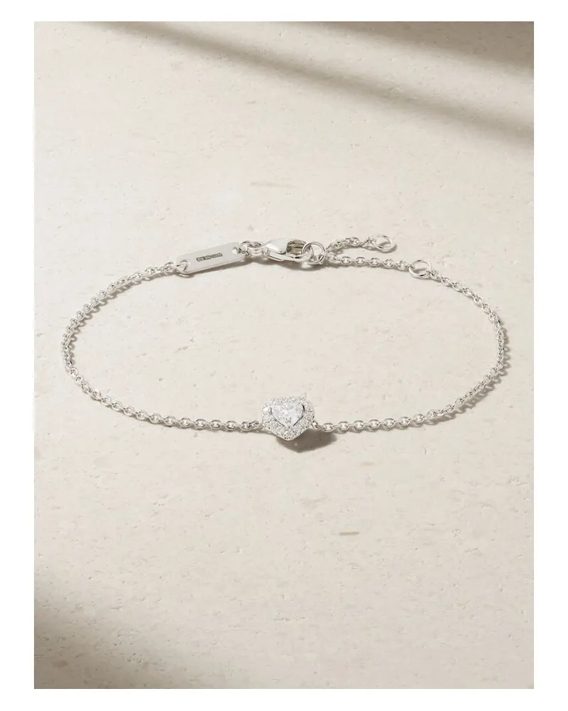 De Beers Aura Solitare Armband Aus Karat Weißgold Mit Diamanten Gold