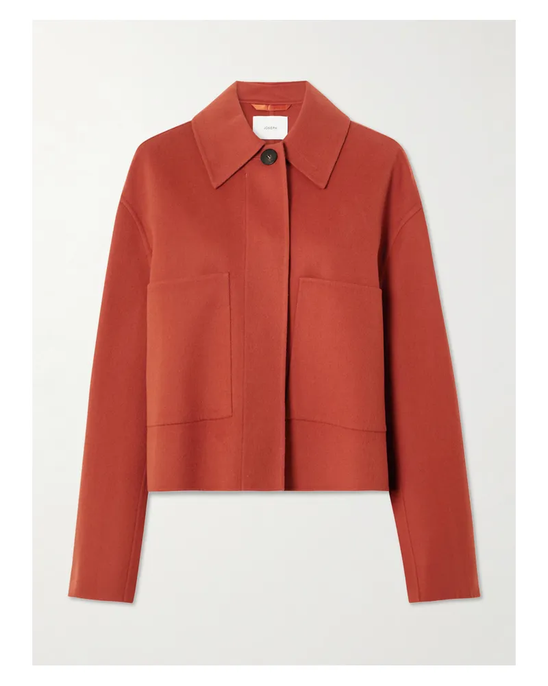 Joseph Kalaa Jacke Aus Einer Woll-seidenmischung - Orange Orange