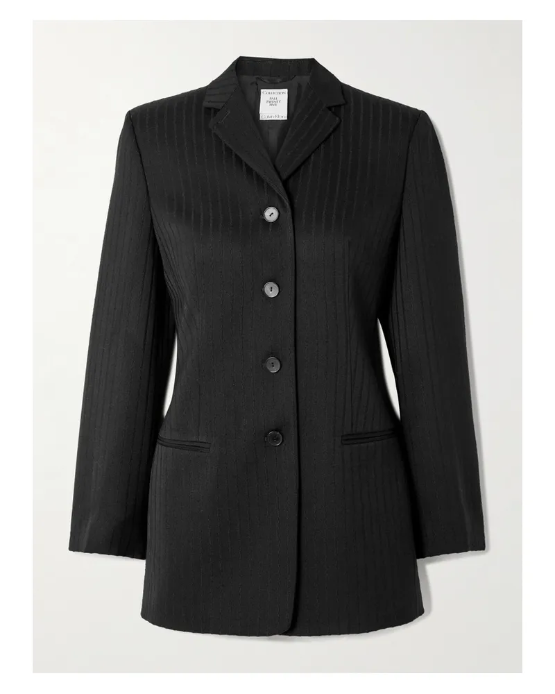 Calvin Klein Adrian Blazer Aus Wolle - Schwarz Schwarz