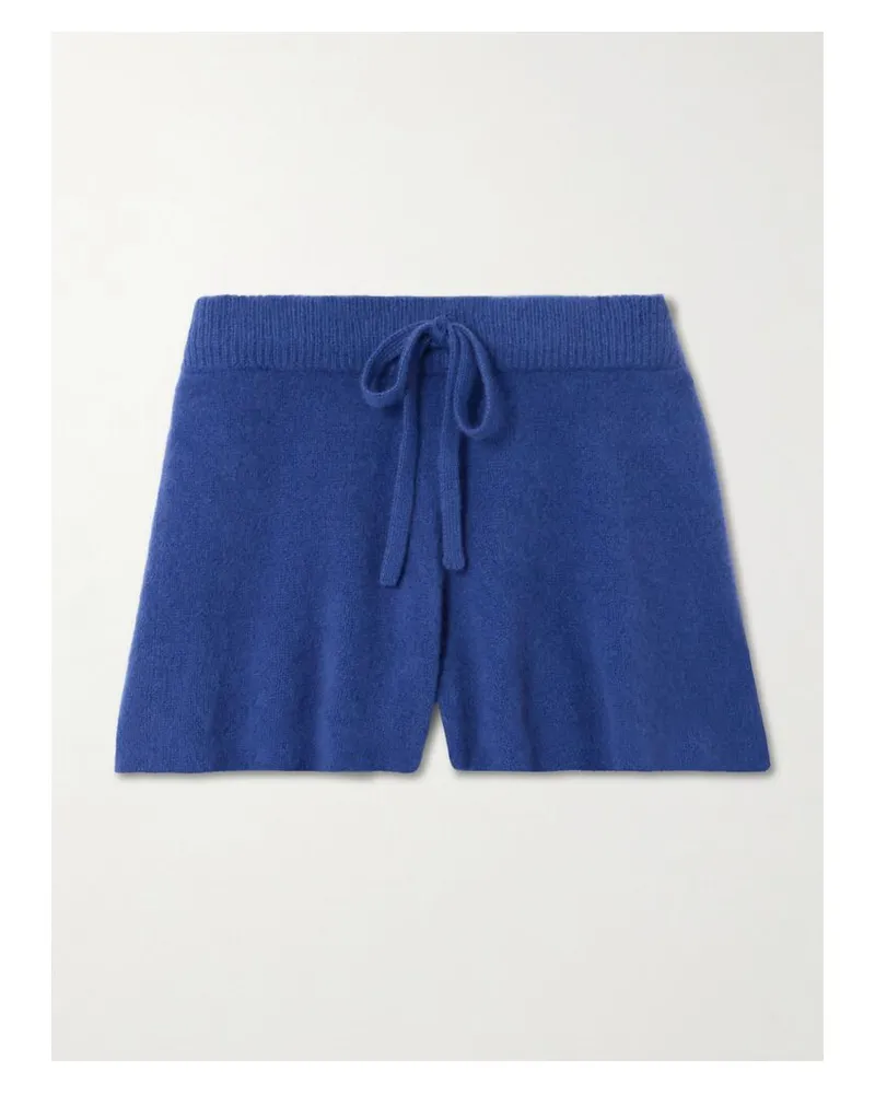 The Elder Statesman Shorts Aus Kaschmir - Blau Blau