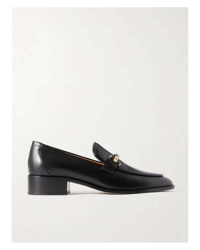 TOD'S Loafers Aus Leder Mit Verzierung - Schwarz Schwarz