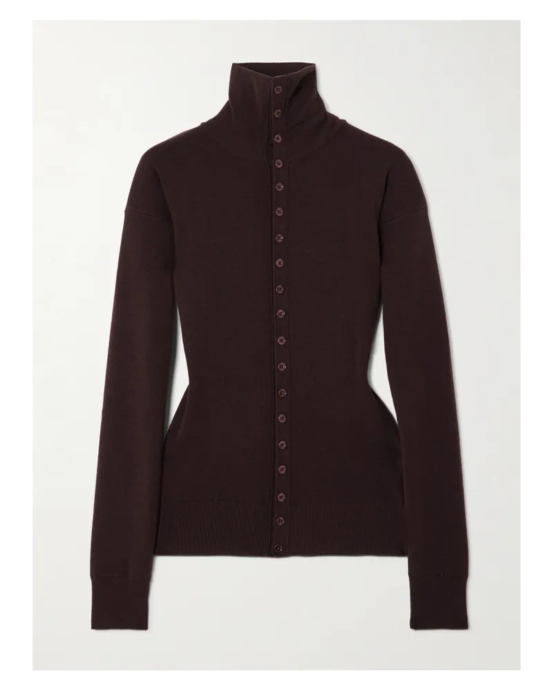 Christophe Lemaire Cardigan Aus Wolle - Burgunder Burgunder