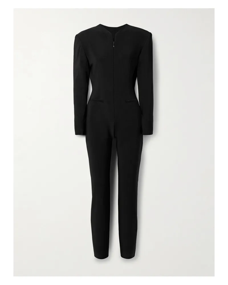 Norma Kamali Jumpsuit Aus Stretch-jersey - Schwarz Schwarz