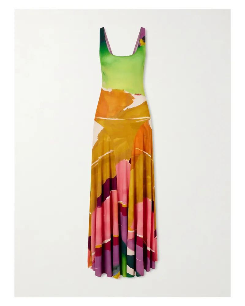 Ulla Johnson Malie Printed Stretch-jersey Maxi Dress - Multi Multi